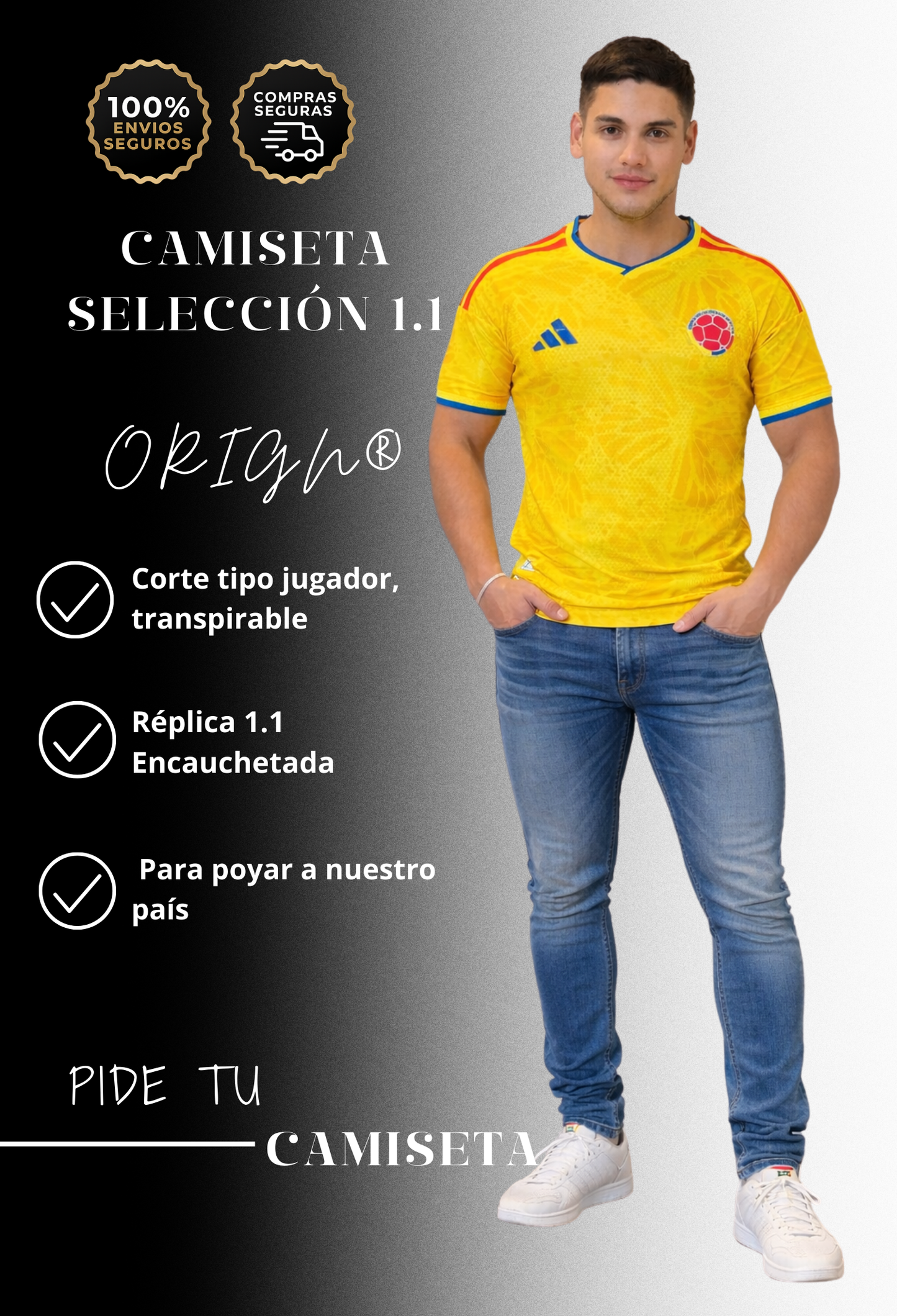 CAMISETA COLOMBIA+CAJA 1.1®